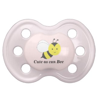 Cute Honey Bee Baby Pacifier
