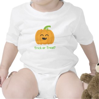 Trick  Or Treat Pumpkin Baby Halloween Outfit