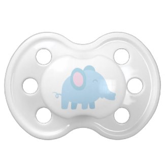 Blue Elephant Baby Pacifier